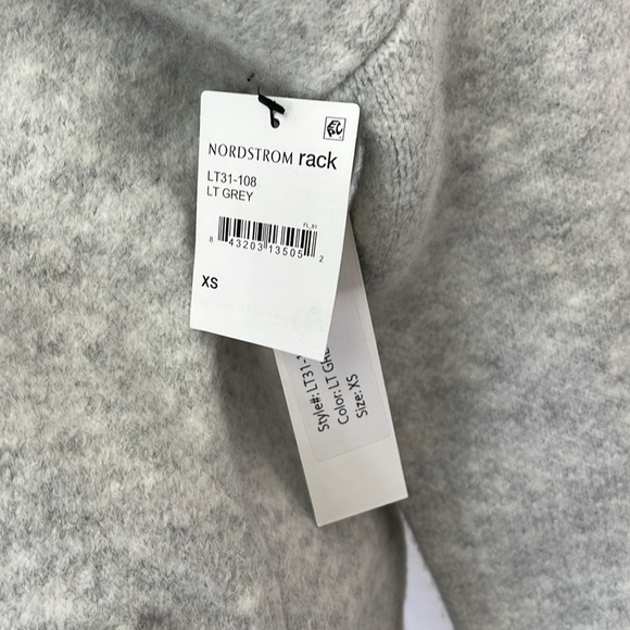 Love token XS LONG HOODED CARDIGAN light gray duster cardigan new with tags - Picture 14 of 16